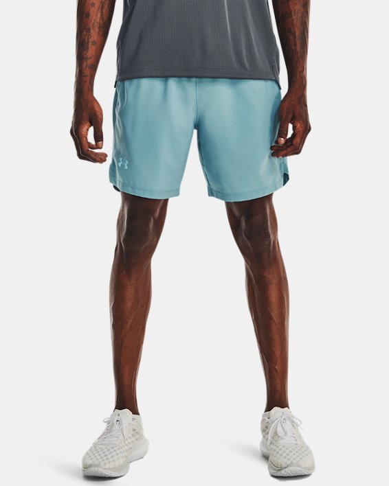 Men's UA Launch Run 7" Shorts in Blue image number 0